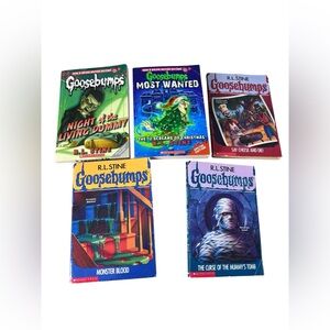 Lot Of 5 R.L. Stine Goosebumps Series Paperback Vintage Horror Novels 90s Y2K